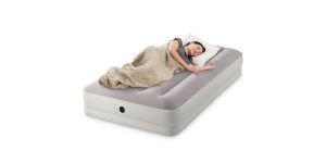 Intex Prestige Mid-Rise | 1-persoons luchtbed met USB pomp